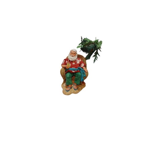 hawaiian kurt adler fabriche santa figurine - Picture 1 of 3